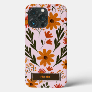 フローラかわいらしカラフル花電話ケース iPhone 13 PROケース