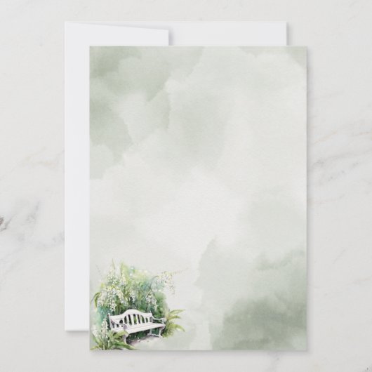 フローラかわいらしガールファースト・コミュニオン 招待状 (裏面)