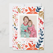 フローラかわいらしクリスマスの写真 シーズンカード (正面)