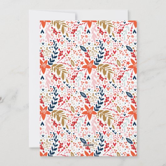 フローラかわいらしクリスマスの写真 シーズンカード (裏面)