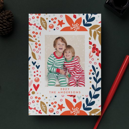 フローラかわいらしクリスマスの写真 シーズンカード