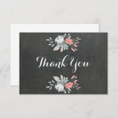 フローラかわいらしシャルボードフラットサンキューカード サンキューカード (正面/裏面)