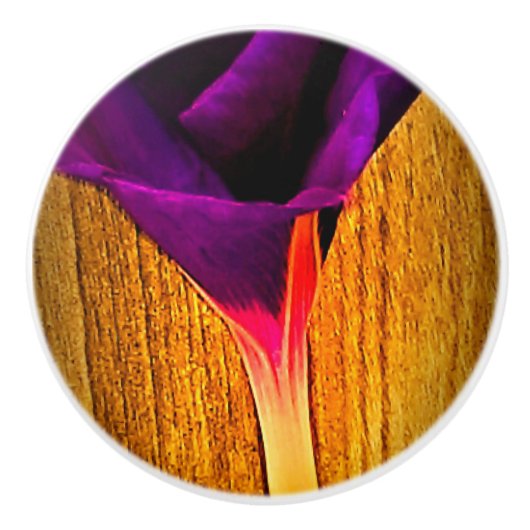 フローラかわいらしセラミックノブ セラミックノブ (正面)