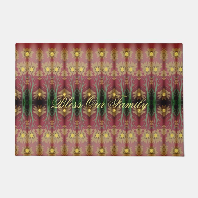 フローラかわいらしドアマット ドアマット (正面)