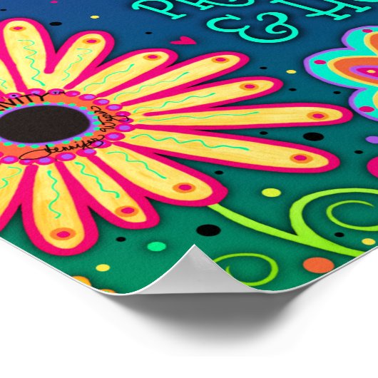 フローラかわいらしドクソロジー宗教刺激性 ポスター (角)