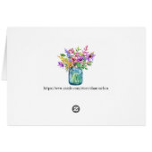 フローラかわいらしノテカード (裏面横)