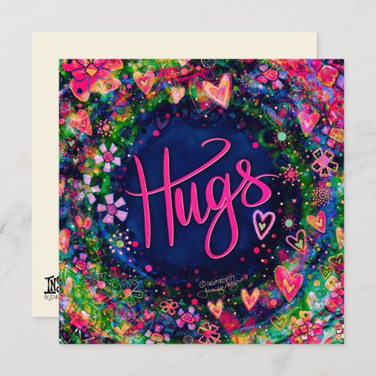 フローラかわいらしハグスフラットスクエアインスピリシティ (正面/裏面)