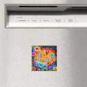 フローラかわいらしハートカラフルの鼓動 マグネット (インサイチュ (食洗機))