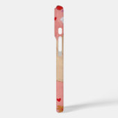 フローラかわいらしハートピンクバレンタイン Case-Mate iPhoneケース (裏面 / 左)