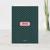 フローラかわいらしハートユニークハッピーマザーズデイ カード (裏面)