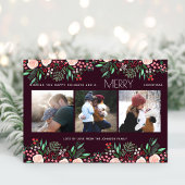 フローラかわいらしバラ植物写真 シーズンカード