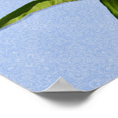 フローラかわいらしピンク牡丹フラワーアート ポスター (角)