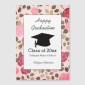 フローラかわいらしピンク目盛り用マグネットカード (正面)