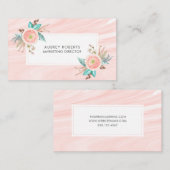 フローラかわいらしピーチウォータープロフェッショナル 名刺 (正面/裏面)