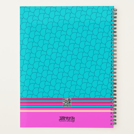 フローラかわいらしファミリーの明るい感動的なアートワーク プランナー手帳 (裏面)