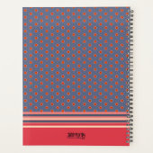 フローラかわいらしファミリーの明るい感動的なアートワーク プランナー手帳 (裏面)