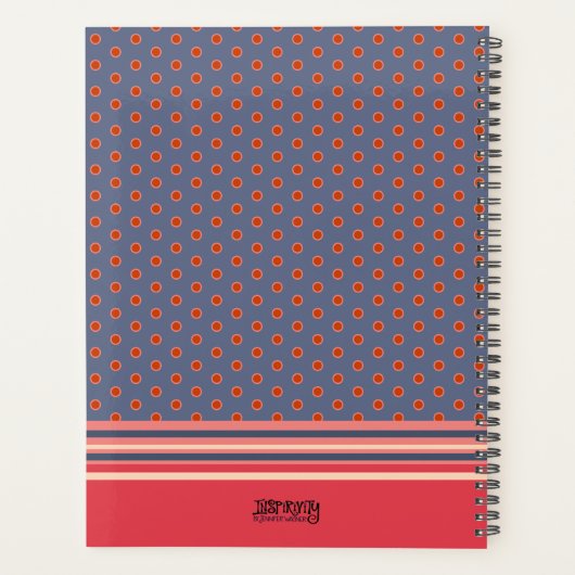 フローラかわいらしファミリーの明るい感動的なアートワーク プランナー手帳 (裏面)