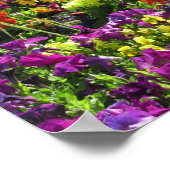 フローラかわいらしフィリップ4:13写真デザイン ポスター (角)