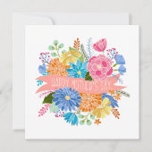 フローラかわいらしフラワーブーケ母の日 シーズンカード (正面)