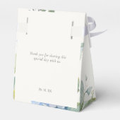 フローラかわいらしブルーアジサイイベント結婚ズ フェイバーボックス (裏面サイド)