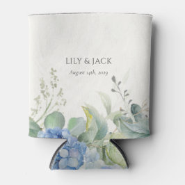 フローラかわいらしブルーアジサイイベント結婚ズ 缶クーラー