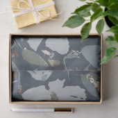 フローラかわいらしブルークレマチス花 薄葉紙 (ギフト)