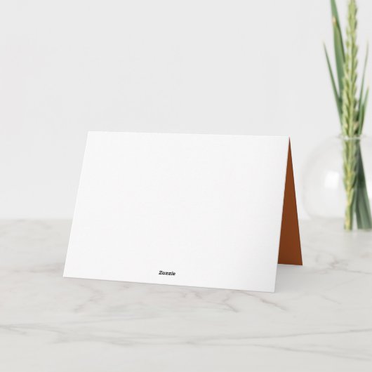 フローラかわいらしブーケリリーフラワーオレンジ誕生日 カード (裏面)