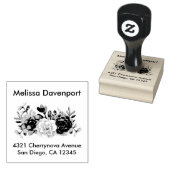 フローラかわいらしブーケ ラバースタンプ (押印)