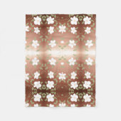 フローラかわいらしプリント フリースブランケット (正面)