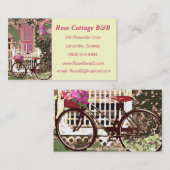 フローラかわいらしベッド&ブレックファースト/コテージレンタル 名刺 (正面/裏面)