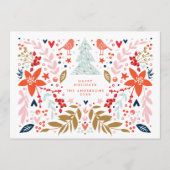 フローラかわいらしホリデーカード シーズンカード (正面)