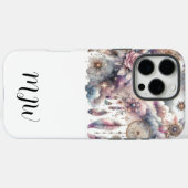 フローラかわいらしボホフェザーiPhone / iPadケース Case-Mate iPhoneケース (裏面 (横))