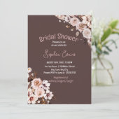 フローラかわいらしボホブラウンブライダルシャワー 招待状 (スタンド正面)