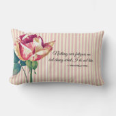 フローラかわいらしマストライプのンズフィールドパークブック引用文 ランバークッション (正面)