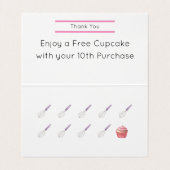 フローラかわいらしモノグラムロイヤリティ 名刺 (内部フラット)