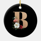 フローラかわいらしモノグラムB セラミックオーナメント (裏面)