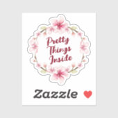 フローラかわいらしリースのビジネス シール (シート)