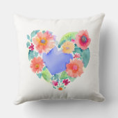 フローラかわいらしリースウォーターカラーアート クッション (裏面)