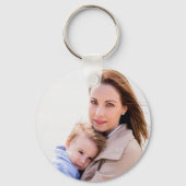 フローラかわいらしリースドーター愛された引用文写真 キーホルダー (裏面)