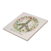 フローラかわいらしレトロ「平和の開花」平和サイン タイル (側面)