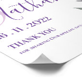 フローラかわいらしロマンチックな可愛い私たち結婚の ポスター (角)