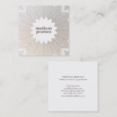 フローラかわいらしロータフラワーマンダラ スクエア名刺 (正面/裏面)