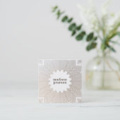 フローラかわいらしロータフラワーマンダラ スクエア名刺 (スタンド正面)