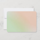 フローラかわいらしワイルドフラワーウォータカラーウェディングRSVP 出欠カード (裏面)