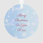 フローラかわいらしヴィンテージ書籍とコーヒークリスマス オーナメント (裏面)