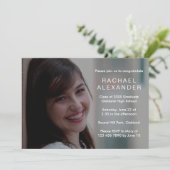 フローラかわいらし卒業パーティーフォトカード 招待状 (スタンド正面)