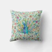 フローラかわいらし孔雀 クッション (裏面)