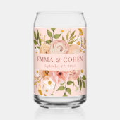 フローラかわいらし庭園の結婚式ホルダー ガラス缶 (正面)