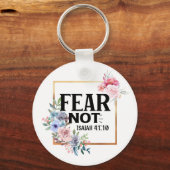 フローラかわいらし恐怖Not Isaiah 41:10 キーホルダー (正面)