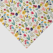 フローラかわいらし春植物模様 薄葉紙 (詳細)